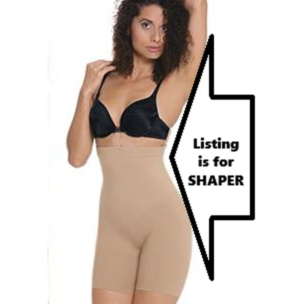 Euroskins Shaper Shapewear Bottoms Womens 2X High Rise Thigh Skimmer Brief